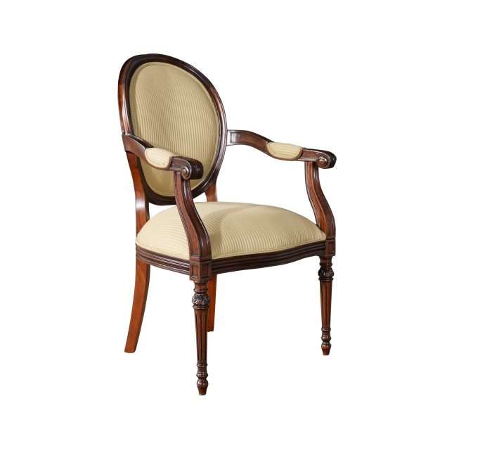 Round Back Mahogany Chair