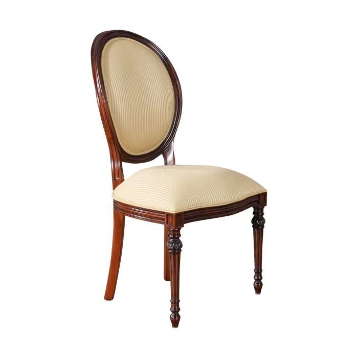 Round Back Mahogany Side Chair