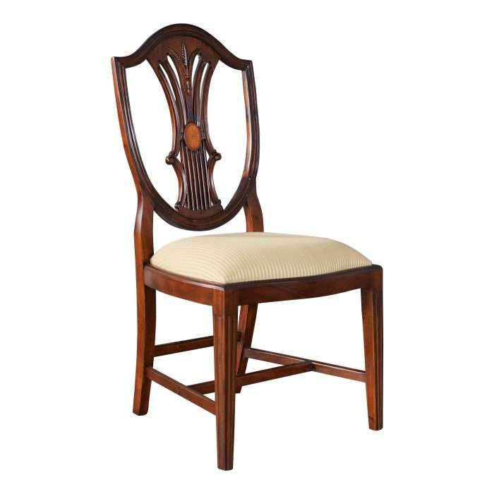 Inlaid Shield Back Side Chair