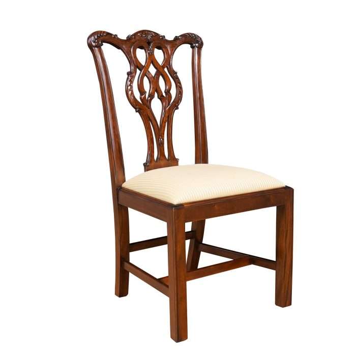 Straight Leg Chippendale Side Chair