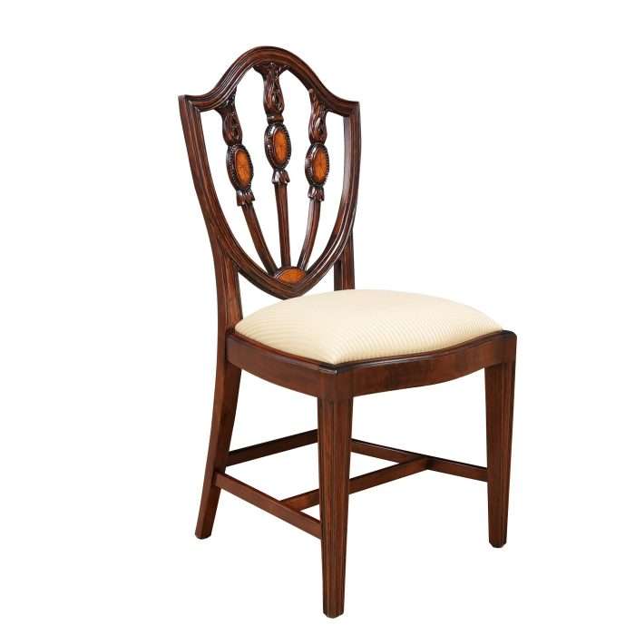 Inlaid Shield Back Side Chair