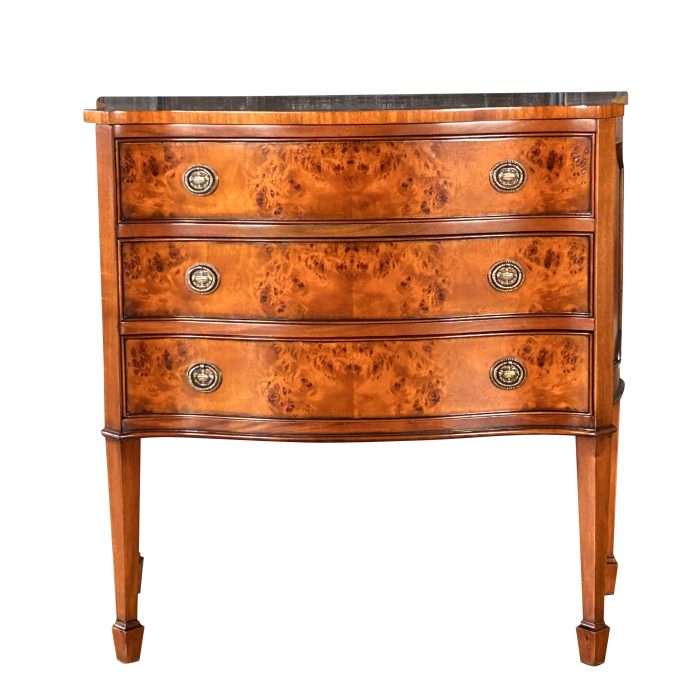 Large Burled Hepplewhite Chest