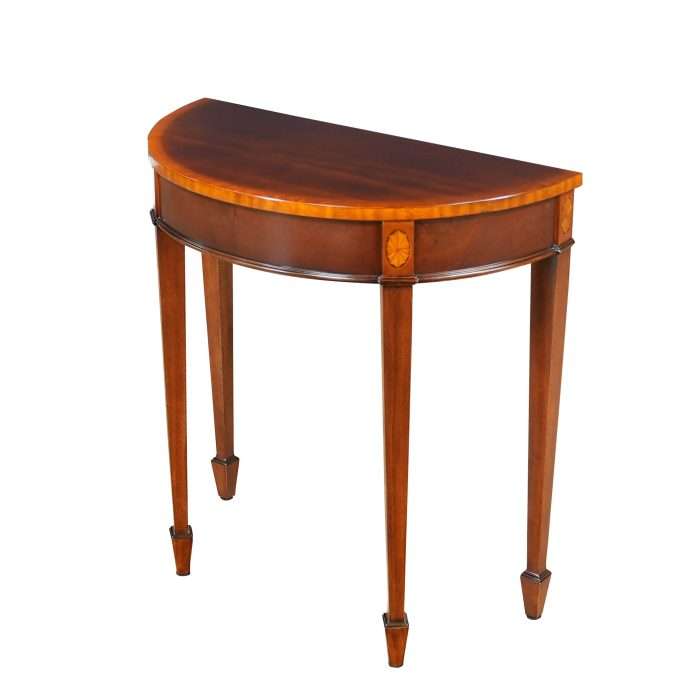 Small Mahogany Banded Console