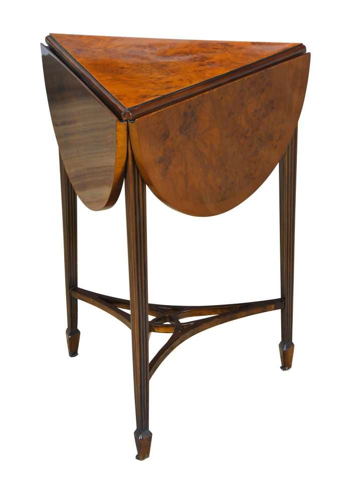 Burled Handkerchief Table