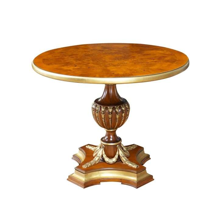 Burled Center Table