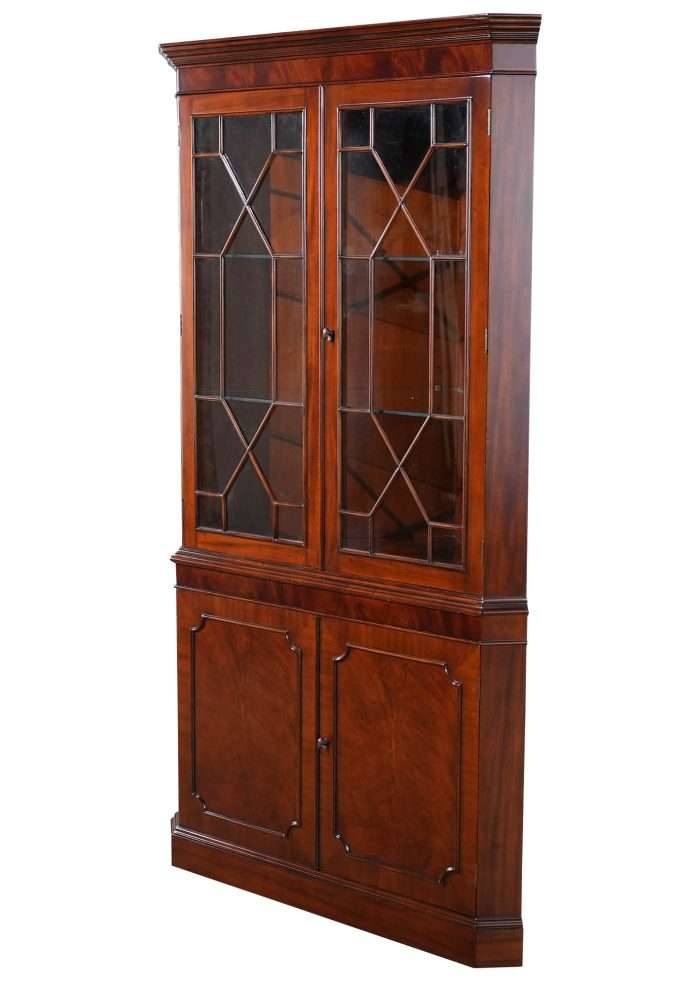Large Mahogany Corner Cabinet