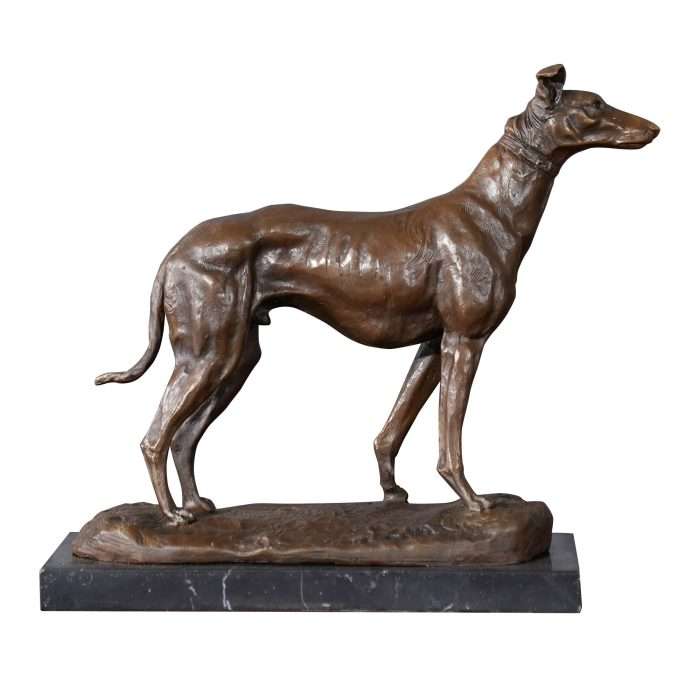 Dog on Marble Base