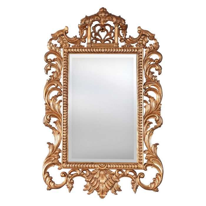 Chinese Chippendale Gold Leaf Mirror