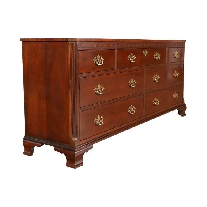 Vintage Baker Mahogany Triple Dresser