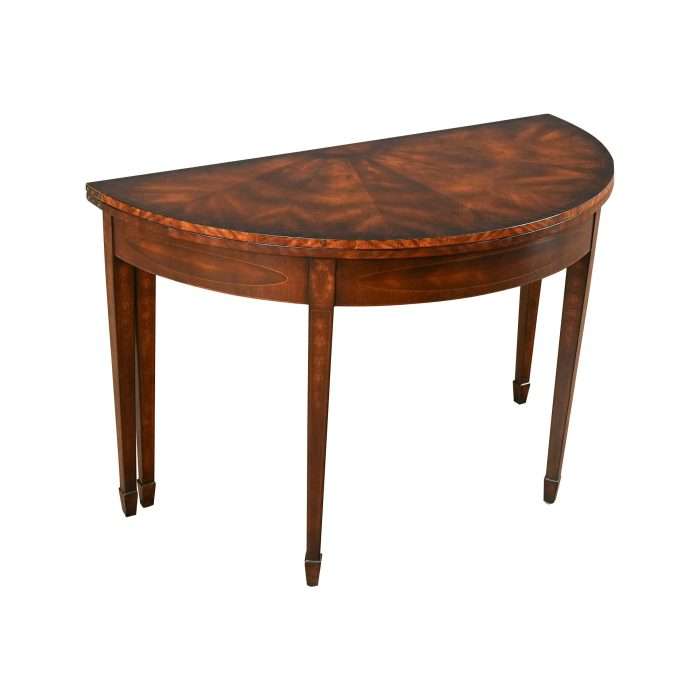 Vintage Inlaid Mahogany Game Table